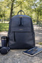 Gray Soft-Textured Leather-Look Women's Backpack |   Gray Mt1571 - 5