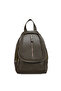 Gk66 Women's Backpack Suitable for Daily Use Knitted Motif Covered Bag Green - 3