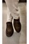 Men's 4312 Brown Suede Genuine Leather Shoes