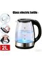 Fast Boil Electric Water Kettle,2.0L Large Capacity,Stainless Steel & Borosilicate - 4
