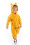 Baby Cute Embroidered Hooded Long Sleeve Zippered Unisex Jumpsuit - 2