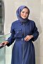 Zippered Dress with Pocket Detail and Belted Waist - 4