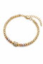 High-Quality Tarnish-Free Adjustable Dorika Sparkle Stone Detail Bracelet