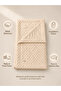 Beige Quilted Chickpea Baby Swaddle Blanket – Double-Sided Seasonal / Newborn Hospital Release - 2