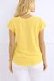 Women's V-Neck Short Sleeve Woven Viscose Fabric Blouse - 3