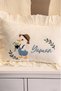 Baby Name Embroidered 100% Cotton Muslin Hospital Discharge Set Pillow Blanket Bottom Top Set Bebe Y - 3