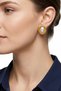 Women's Steel Pearl Detailed Vintage Oval Earrings Gold Color Stainless Steel Earrings - 2