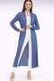 Long Thin Knitwear Cardigan Straight Cut Seasonal Loose Cardigan with Slit Detail