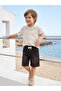 Lace-Up Basic 2-5 Years Old Capri - Brown