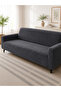 Extra Soft Welsoft Fleece Elastic 3-Seater Sofa Cover Non-Slip Stretchy and Washable Sofa Cover