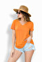 Women's V-Neck Viscose Combed Cotton T-Shirt a Quality - 6
