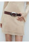 Embroidered Floral Pattern Knitted Dress - 7