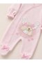 Baby Girl Little Princess Embroidered 4-Piece Blanket and Romper Set – Ecru - 2