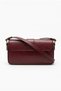 Duki Daso Şarap Women's Shoulder Bag - Classic Baguette Bag with Gold Watch Detail |   Summer T8462 Wine 2 Bottles - 3