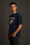 Easy Money Printed Unisex Navy Blue Retro T-Shirt - 7