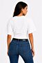 Natural Viscose Blouse with Wide Sleeves and Fitted Waist - 2