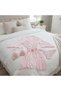 Women's Dowry and Bridal Trunk Set, Tulle Transparent Purple Color Bra, Slip and Dressing Gown 3-Piece Package Bb2685 - 2