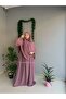 Tesettür Asel Suit Dress Souffle Veil 3-Piece - 5