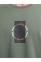 Khaki Comfort Fit Crew Neck T-Shirt 50310155-Vr027 - 6