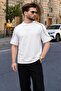 White Crew Neck Basic T-Shirt E7132