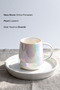 Pearl Porcelain Luster Coffee Cup Set for 6 People - 2