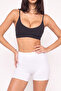 3-Piece Women's Laser Cut High Waist Gathering Invisible Shorts Boxer - 5