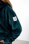 9-15 Years Old Milano Mussness Velvet Girl's Suit-Petrol - 3