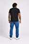 Men's Plus Size Crew Neck T-Shirt Re-Born 25185 Black - 3