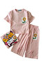 My Little One's Cicileri Fun Set of Printed with Slits on the Back and Front - Salmon - 2