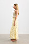 Butter Polka Dot Patterned Skirt - 3