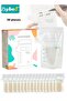 30PCS Breastmilk Storage Bags, Counting Pack, Presterilized, Hygienically Doubled-Sealed, Self Standing and Suitable Refrigeration and Freezing