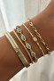 Xuping Special Series Double-Sided Appearance Wicker Design Women's Steel Bracelet Handcuffs - 3