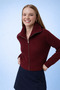 Wide Fit Turn-Down Collar Zippered Knitwear Cardigan - 2