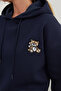 3 Yarn Teddy Bear Embroidered Hooded Sweatshirt - 6