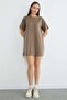 Basic Çimalı Mini Length Modal Dress - 6