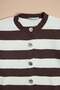 Striped Buttoned Girls' Knit Cardigan - 4