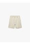 Cotton Bermuda Shorts with Pocket Detail and Lace-Up Waist