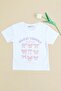 Bow Printed Glittery Girl's T-Shirt