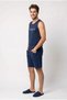 Özkan 1000-15-16-17 Men's 100% Cotton Single Jersey Zero Sleeve Pajama Set with Pocket Shorts - 3