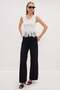 Lace V-Neck Slim Fit Blouse - 4