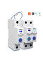 قاطع دائرة كهربائية ذكي بتقنية واي فاي 2P 1-63A DIN Rail TUYA 1-63A 1P 2P مع عداد طاقة وقياس الجهد والتيار - 7
