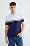 Half Zip Polo Collar Knitwear T-Shirt - 3