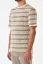 Striped Openwork Crew Neck Knitwear T-Shirt - 5
