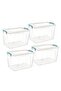 Plastic Rectangular Storage Container (30 Lt) Set of 4