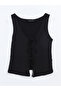Alita City with a Difference from Lcw Vision Black Plain V-Neck Sleeveless Women's Blouse - 5