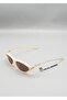 Unisex Cat Eye Sunglasses Cream Frame Brown Glass Uv Protected Cediye C5