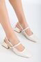 Hilda Heeled Shoes Mother of Pearl White - 2