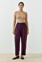 Else Poplin Trousers Plum - 2