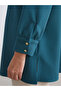 Lcw modest petrol textured Oversized women's shirt tunic - 4
