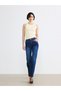 Two Mt Shop Quality Soulife Navy Blue Denim Straight & High Waist Straight Leg Women's Jean Pants